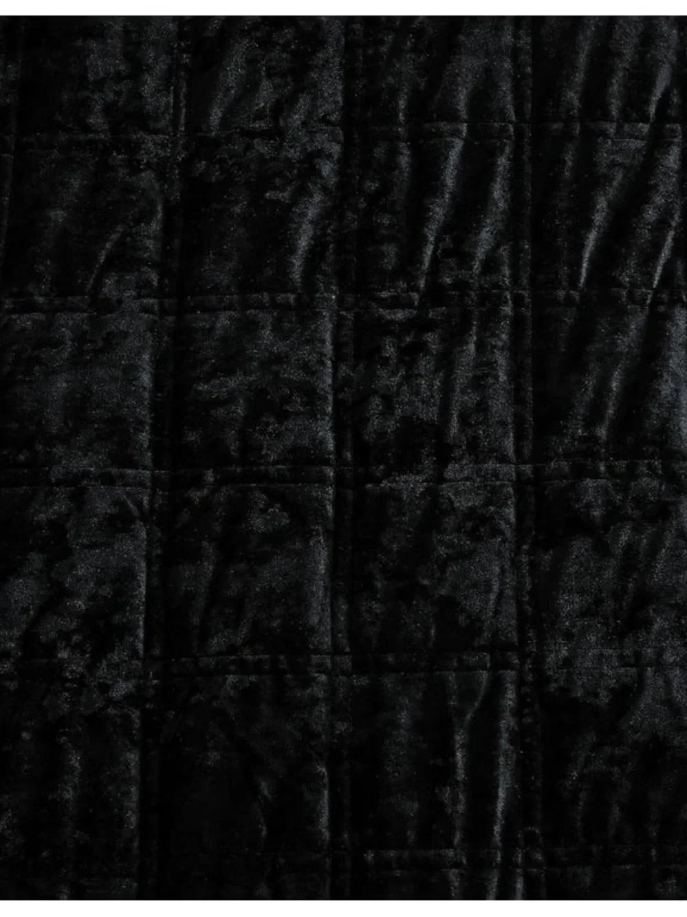 Luxury Black Velvet Queen 3 piece quilt Set
